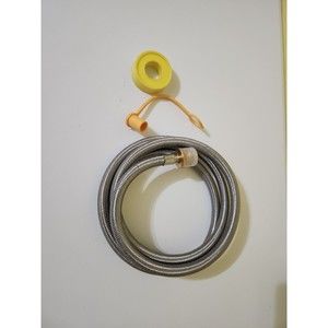 CircleCord 6 FT Stainless Steel Braided Propane Adapter Hose,1Lb to 20Lb Propane